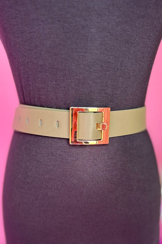  Dark Olive Square Buckle Belt, accessory, belt, must have accessory, shop style your senses by mallory fitzsimmons