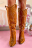 Cognac Tall Western Boots, shoes, boots, must have boots, western boots, tall boots, shop style your senses by mallory fitzsimmons, ssys by mallory fitzsimmons