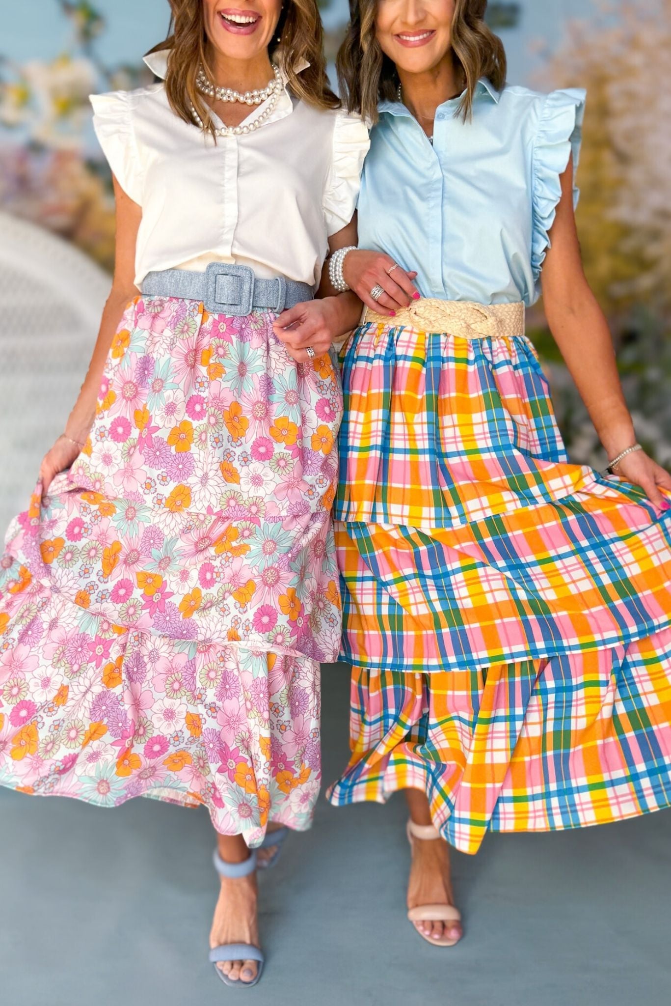 SSYS The Eve Tiered Maxi Skirt In Floral, ssys the label, must have skirt, printed skirt, easter skirt, must have easter skirt, spring fashion, mom style, brunch style, church style, shop style your senses by mallory fitzsimmons, ssys by mallory fitzsimmons