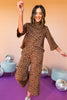 SSYS The Parker Set In Tan Animal Print,  ssys the label, must have set, must have style, elevated set, matching set, elevated style, elevated comfy, comfortable fashion, travel set, mom style, travel style, shop style your senses by mallory fitzsimmons