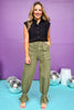 Black Button Front Collared Cap Sleeve Top, must have top, must have style, brunch style, summer style, spring fashion, elevated style, elevated top, mom style, shop style your senses by mallory fitzsimmons, ssys by mallory fitzsimmons