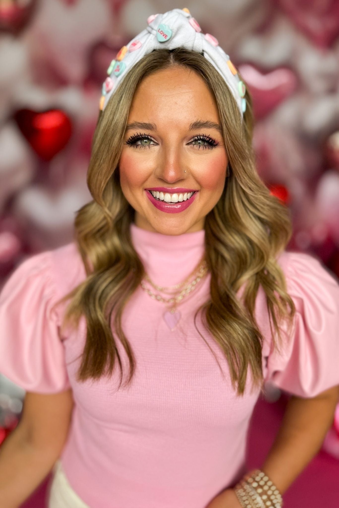 White Heart Message Headband, accessory, headband, must have headband, valentines headband, shop style your senses by mallory fitzsimmons