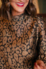 SSYS Hope Brocade Dress In Gold Spotted Animal