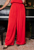 SSYS Satin Jules Trouser Pants In Red