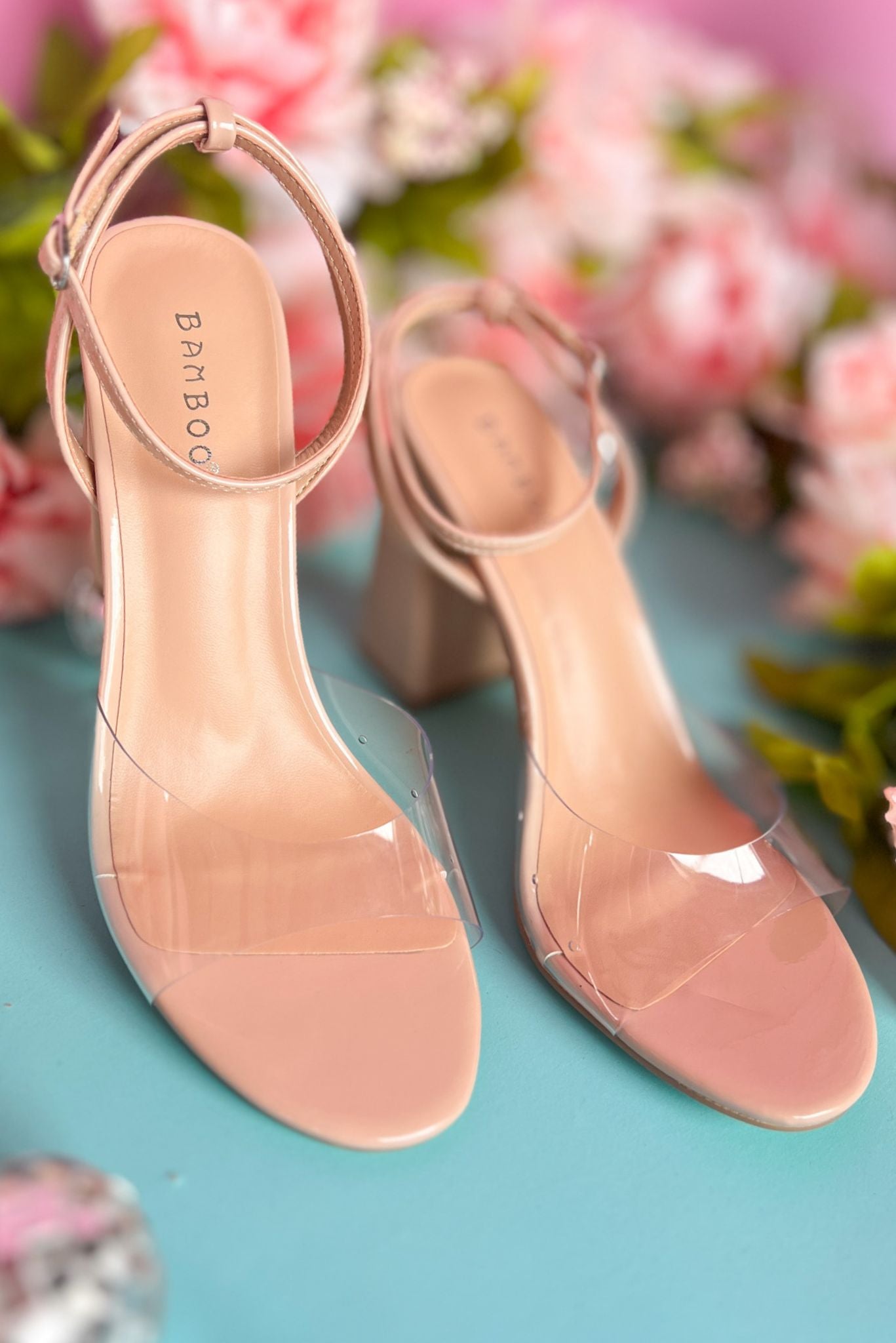 Nude Single Clear Strap Heel, SHOES, HEELS, CLEAR HEEL, MUST HAVE HEEL, ELEVATED HEEL, SPRING HEEL, SHOP STYLE YOUR SENSES BY MALLORY FITZSIMMONS, SSYS BY MALLORY FITZSIMMONS