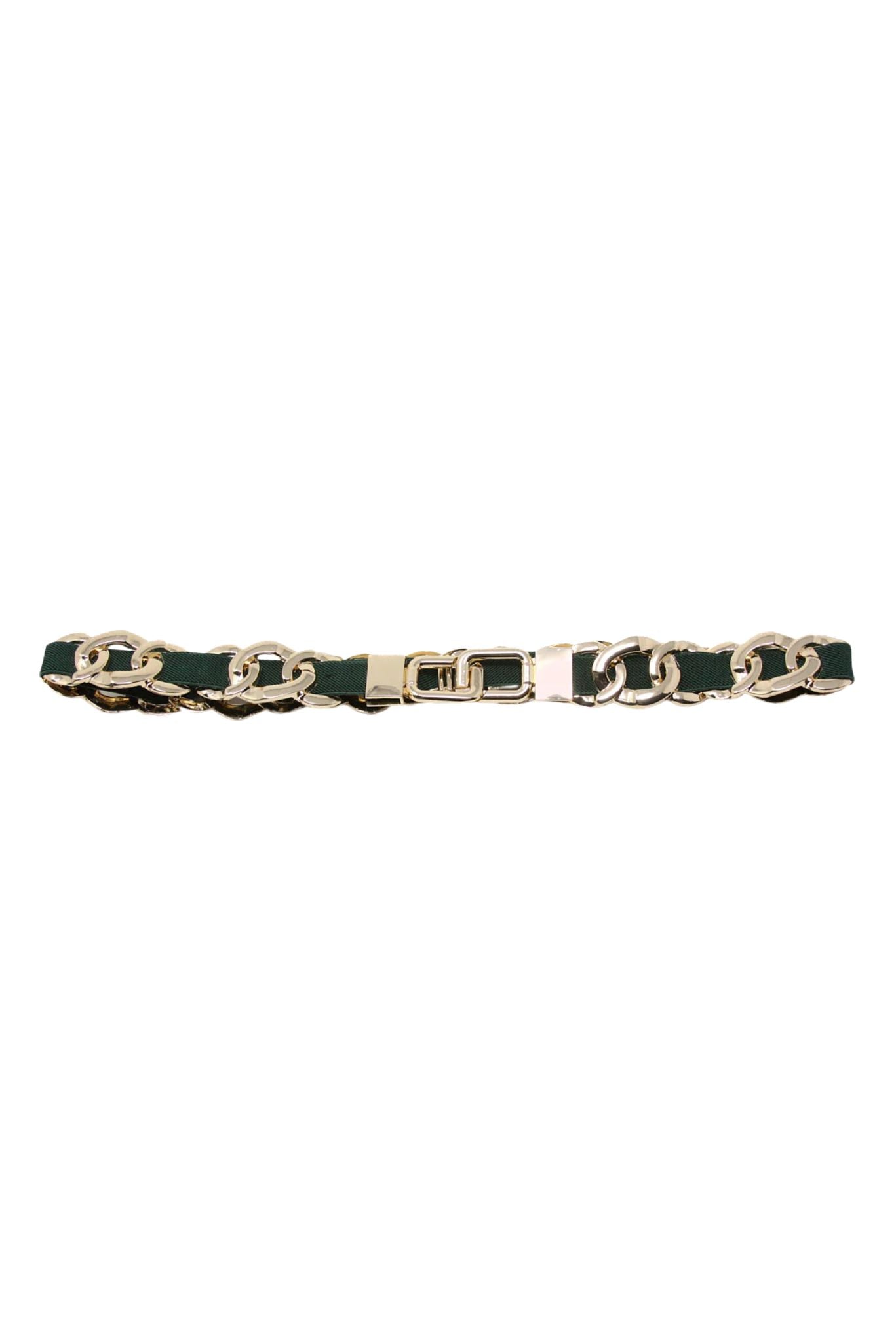 Olive and Gold Stretch Belt