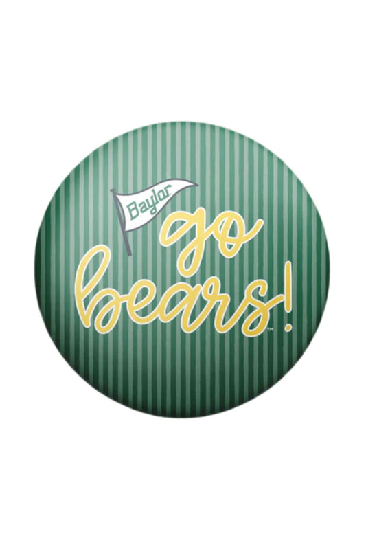 Go Bears Pinstripe Gameday Button