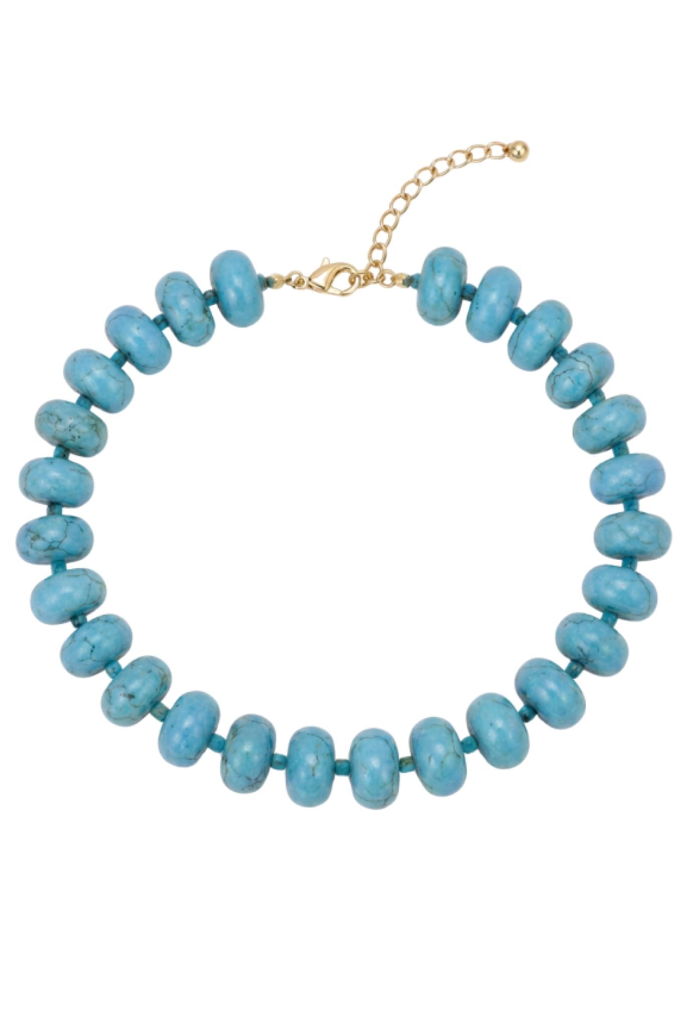 Turquoise Beaded Statement Necklace