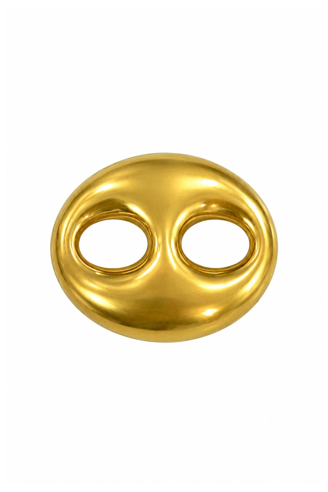Gold Large Oval Scarf Slide
