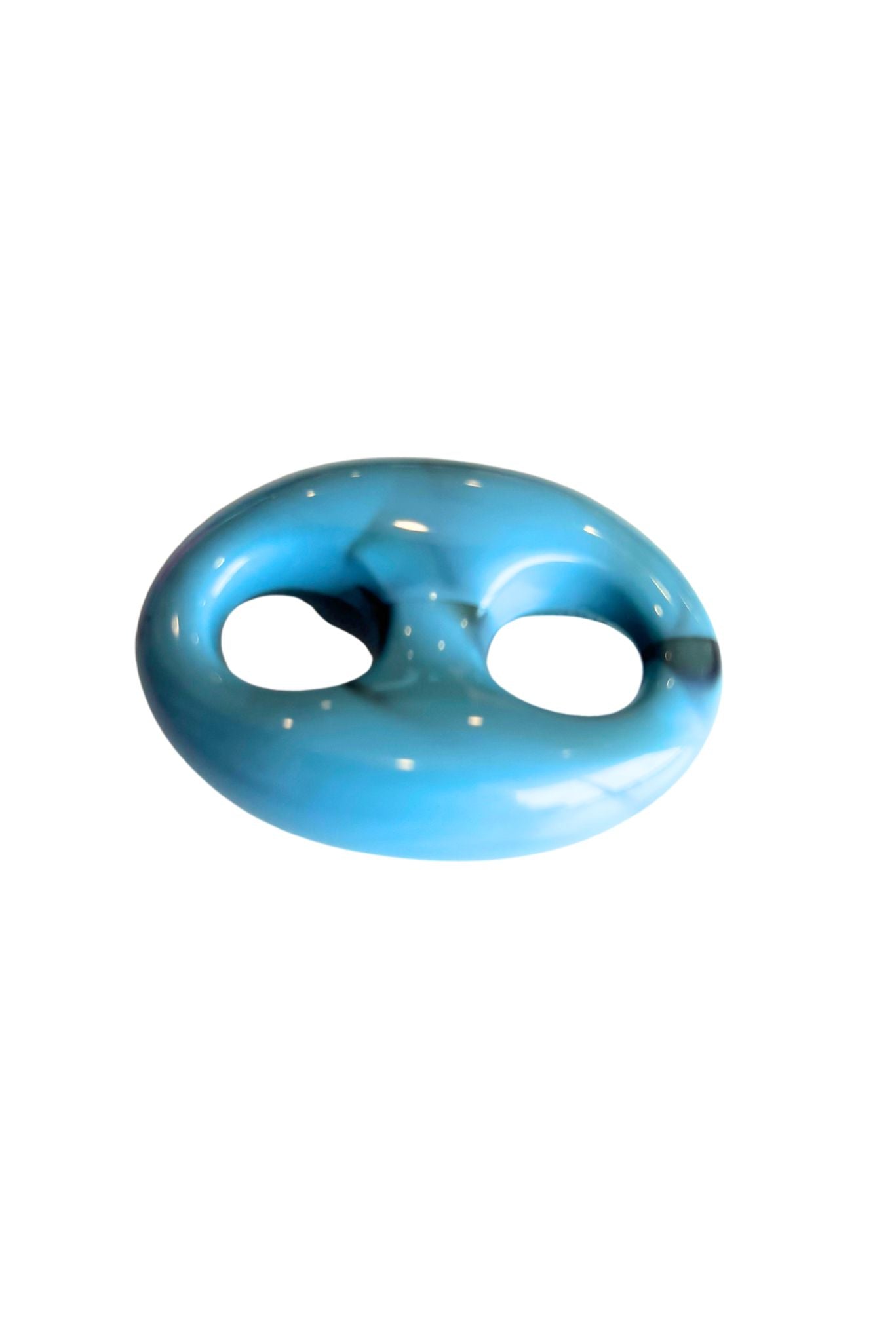 Turquoise Small Oval Scarf Slide