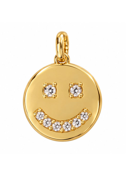 SSYS 18k Gold Plated Scripture Smiley Charm *FINAL SALE*