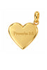SSYS 18k Gold Plated Scripture Heart Charm *FINAL SALE*