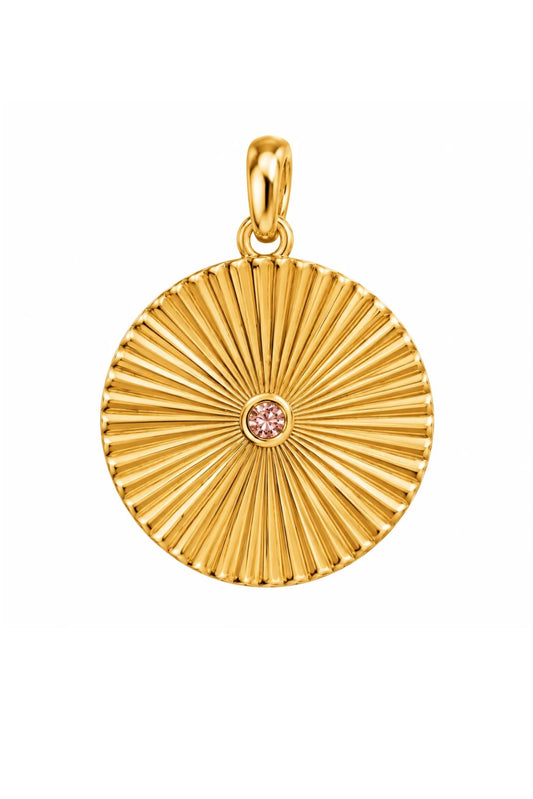 SSYS 18k Gold Plated Scripture Circle Charm *FINAL SALE*