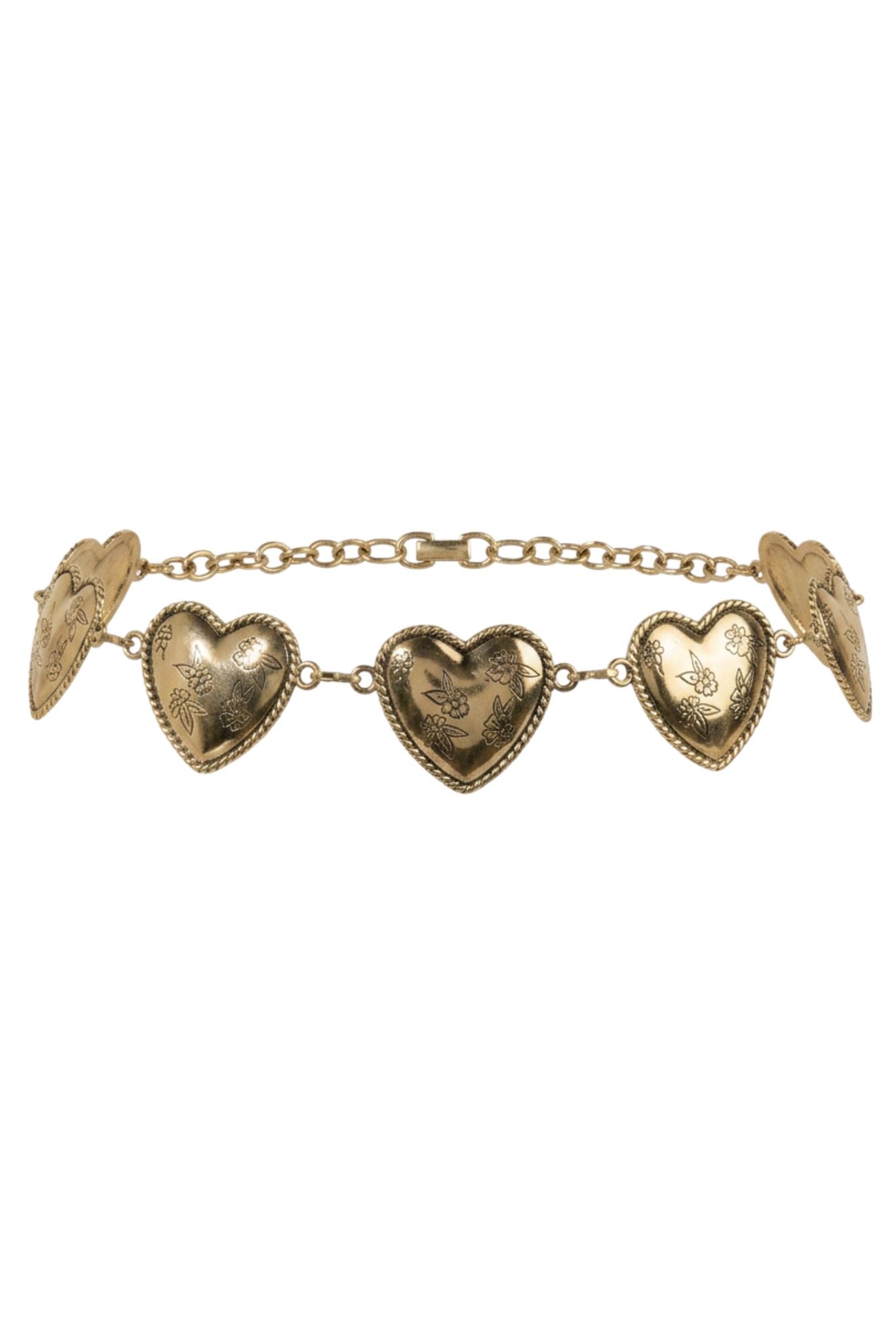 Gold Heart Chain Belt