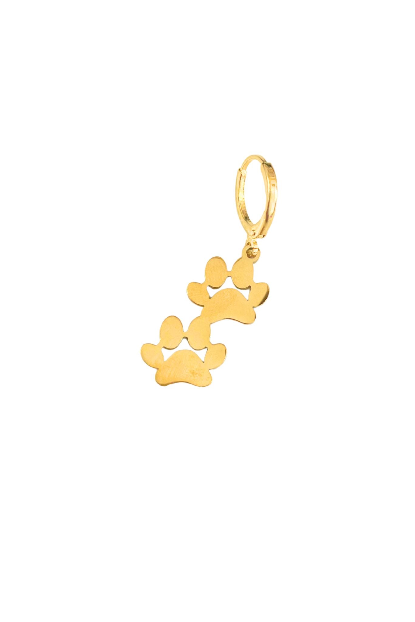 Gold Double Paw Charm