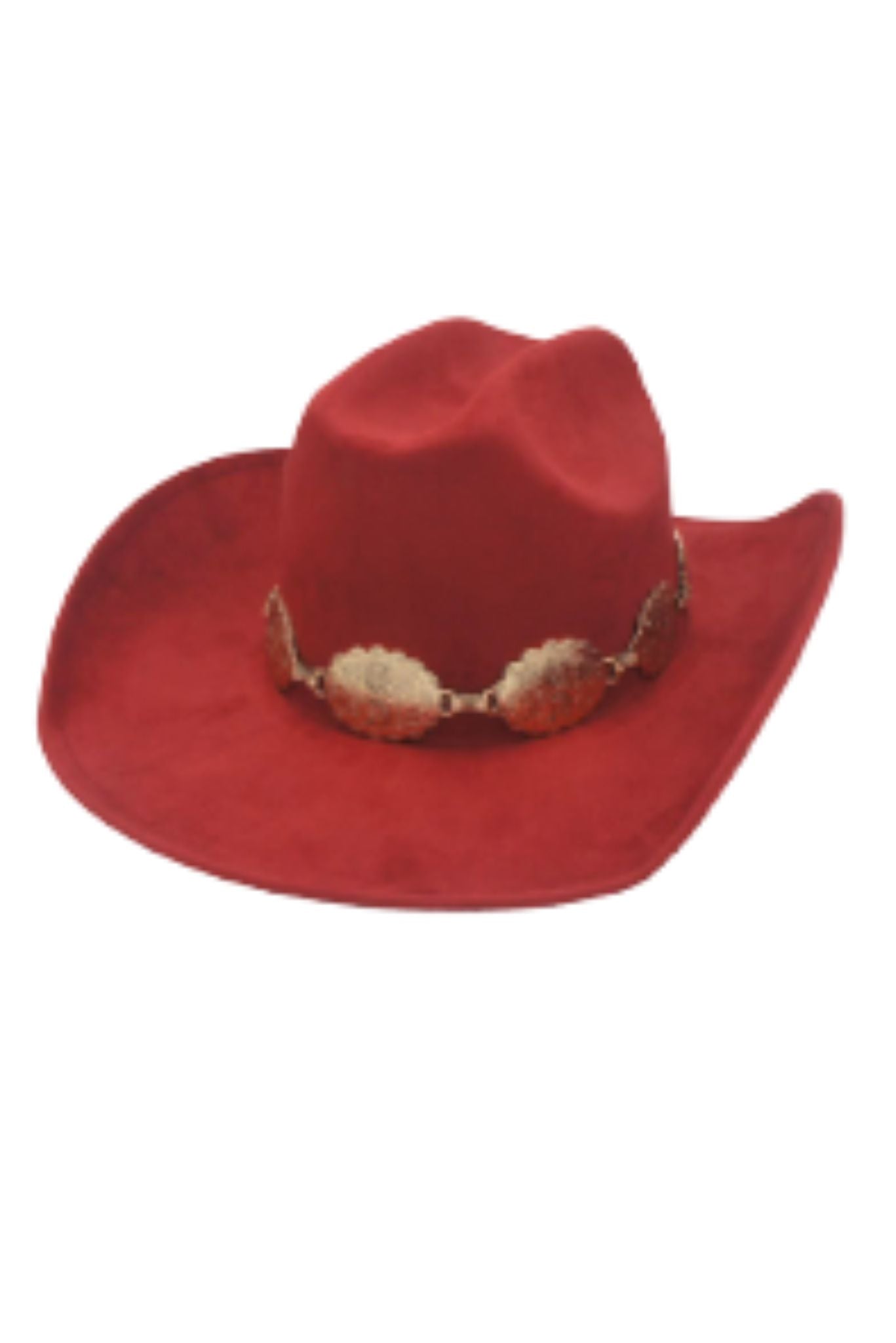 Burgundy Concho Band Cowboy Hat