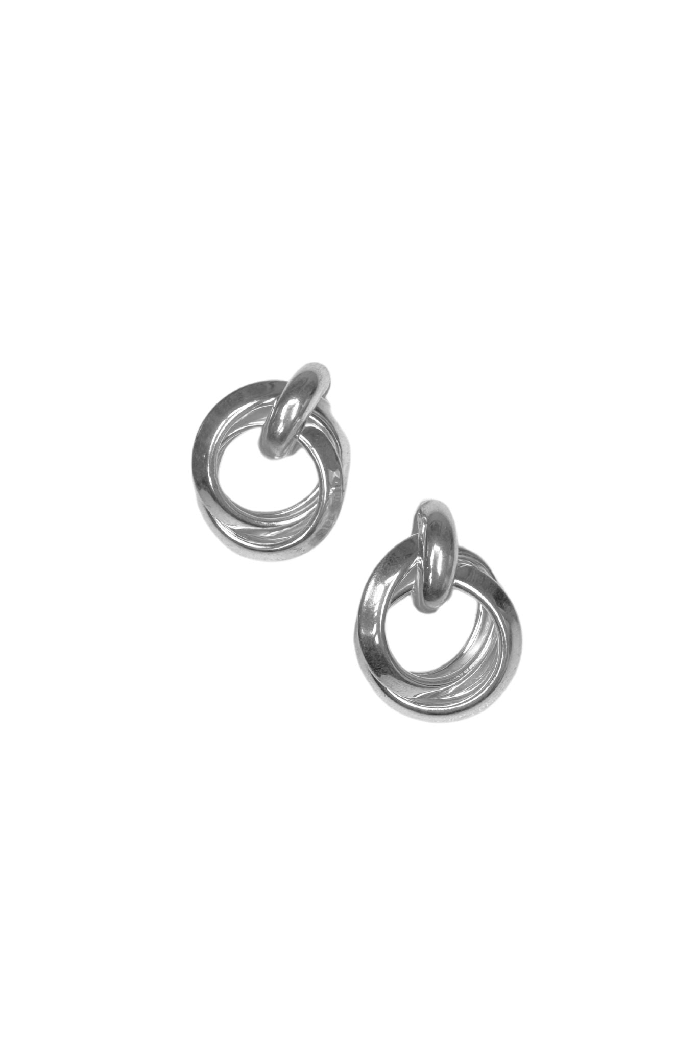 Silver Multi Circle Looped Earrings *FINAL SALE*