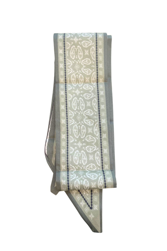 Olive Paisley Scarf Necklace