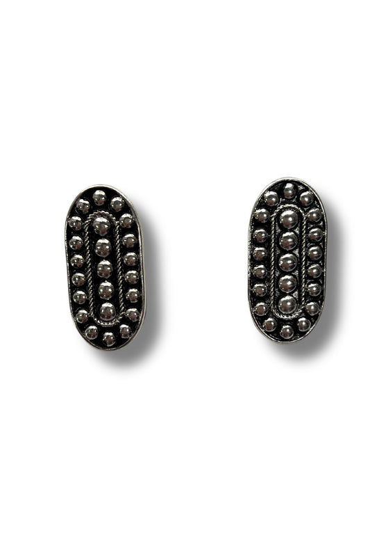 Silver Western Detail Post Earrings *FINAL SALE*