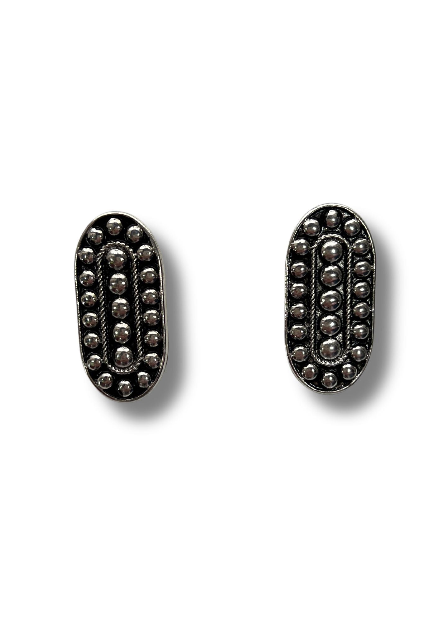 Silver Western Detail Post Earrings *FINAL SALE*