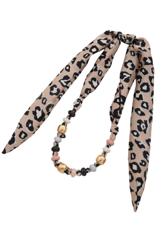 Animal Multi Beaded Scarf Necklace