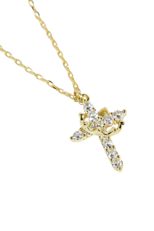 Gold Royal Faith Cross Necklace