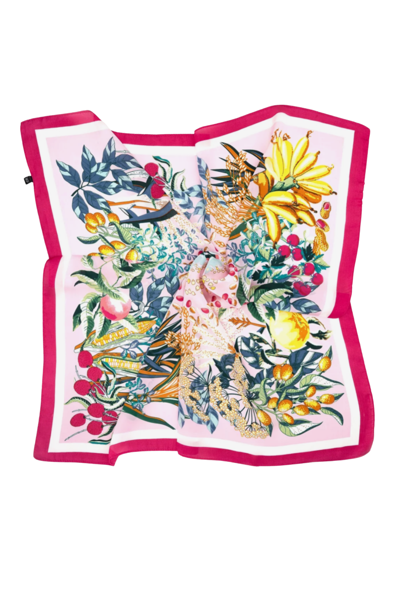 Fuchsia Spring Patterned Scarf