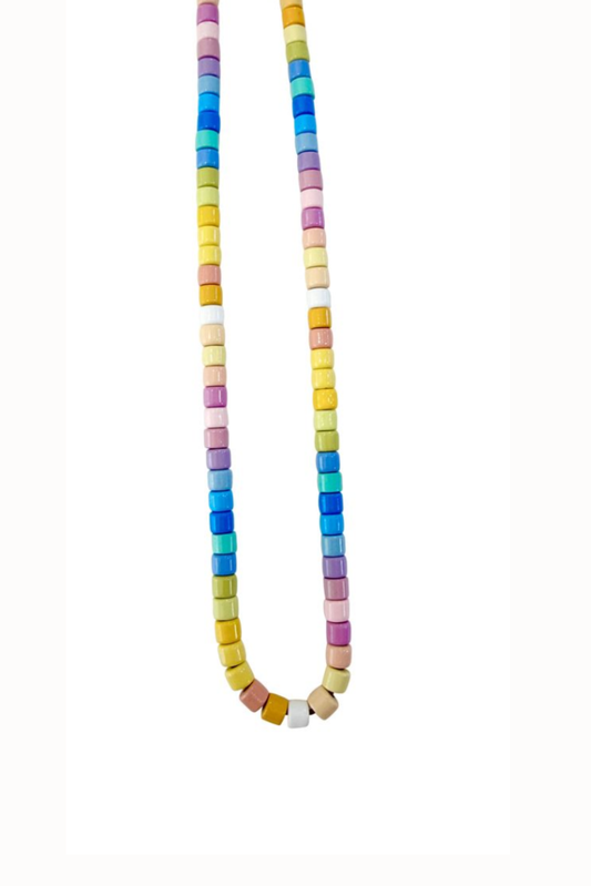 Pastel Multi Beaded Necklace