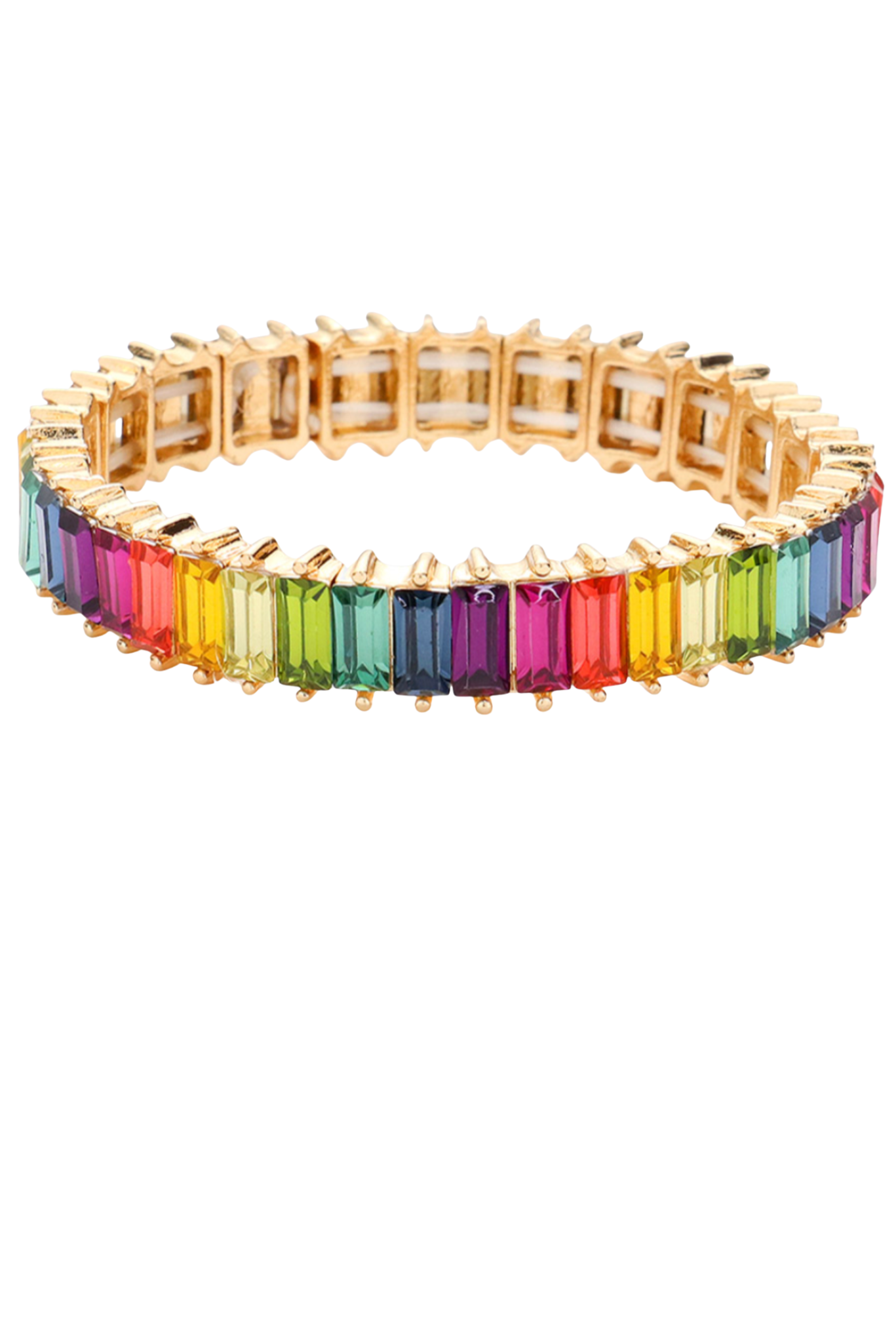 Multi Stone Stretch Evening Bracelet