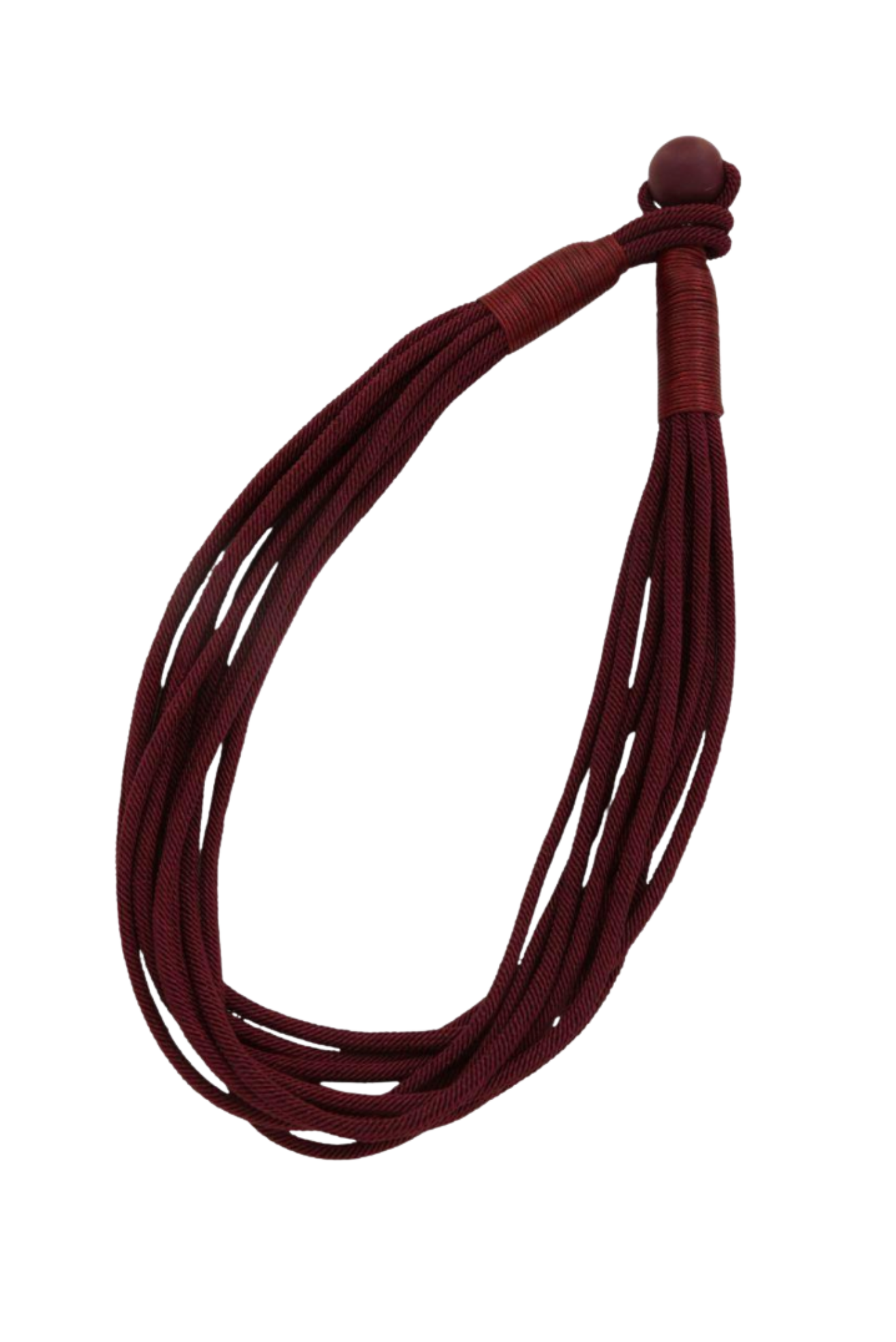 Burgundy Rope Layered Necklaces