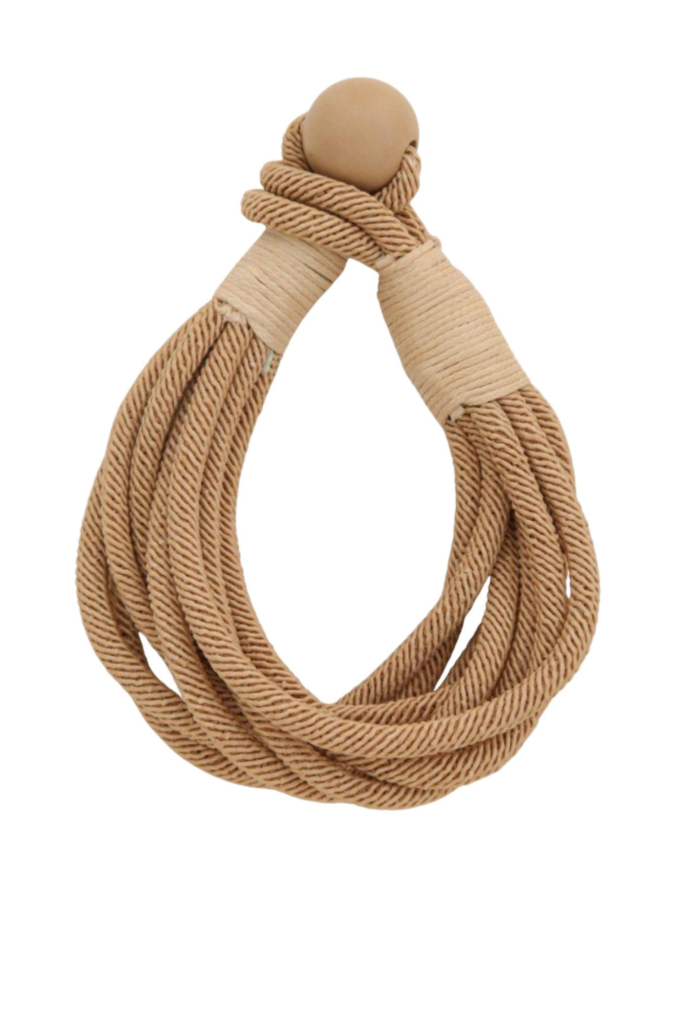Taupe Layered Rope Bracelet