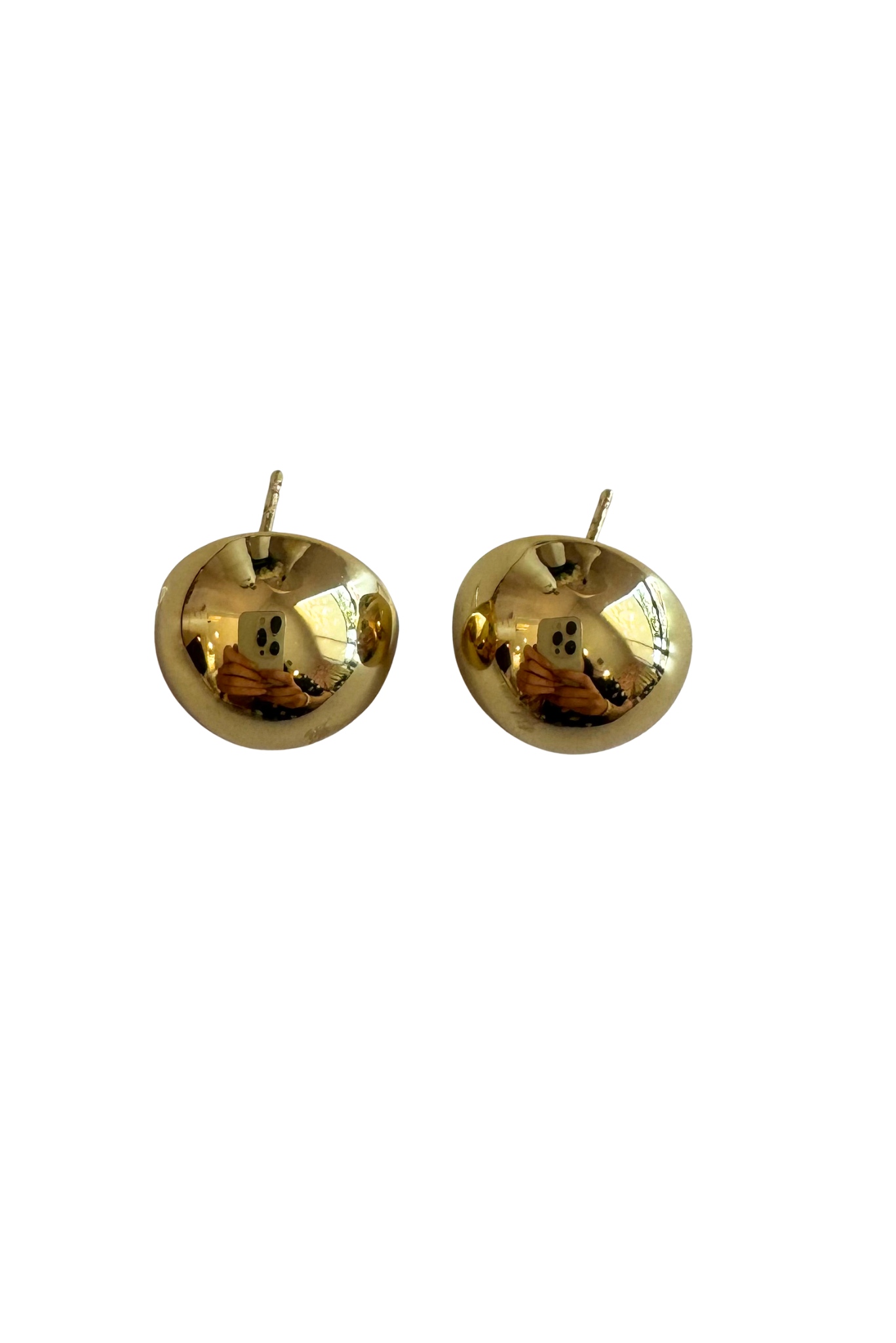 Gold Half Circle Dome Studs *FINAL SALE*