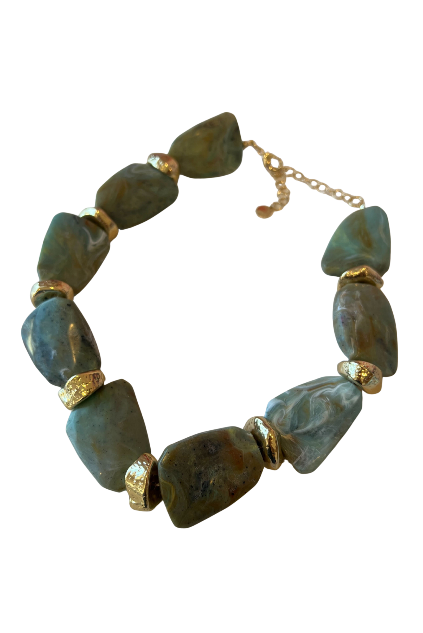 Mint Chunky Stone Necklace
