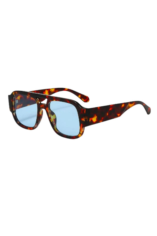 Tortoise Rivera Blue Lens Sunglasses