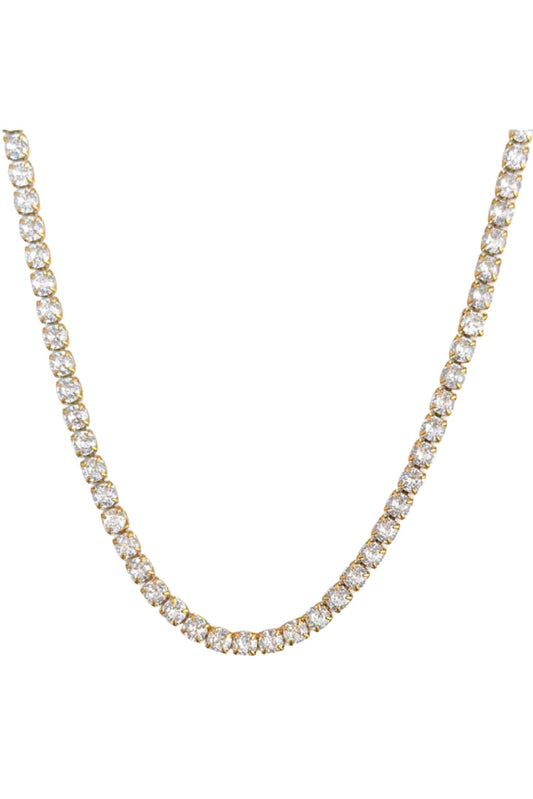 Gold Tennis 3mm Necklace