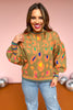 playful sweater, fun sweater, animal print sweater, colorful sweater, perfect fall sweater, chic fun sweater, balloon arm sweater, puff sleeve sweater, says by mallory Fitzsimmons