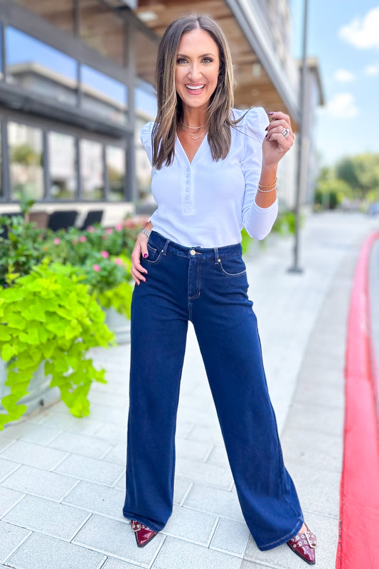 SSYS Roxie Sweat Pant Jeans In Dark Denim