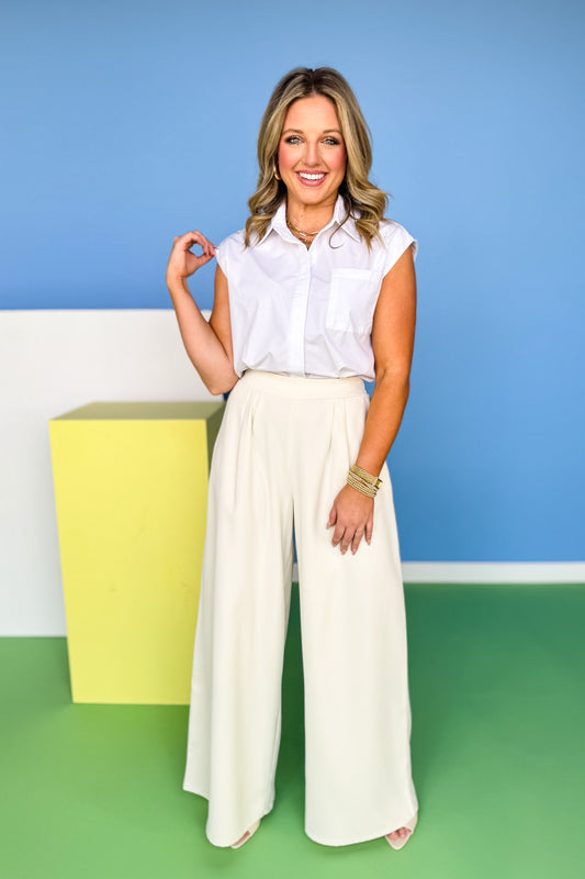 SSYS Jules Trouser Pants In Ivory *FINAL SALE*