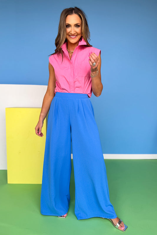 SSYS Jules Trouser Pants In Blue *FINAL SALE*