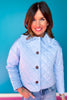 SSYS Charlotte Quilted Jacket In Cornflower