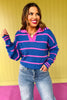 new, new sweater, stripe sweater, on trend colors, on trend sweater, trendy sweater, collard sweater, contrast sweater, cozy sweater, elevated style, elevated basics, SSYS y mallory fotzsimmons