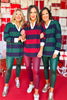 SSYS Stripe Rugby Top In Maroon Navy