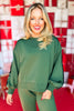 SSYS Hunter Crew Neck Sequin Stripe Scuba Sweatshirt