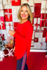SSYS Open Back Long Sleeve Active Air Top In Red
