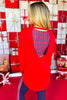 SSYS Open Back Long Sleeve Active Air Top In Red