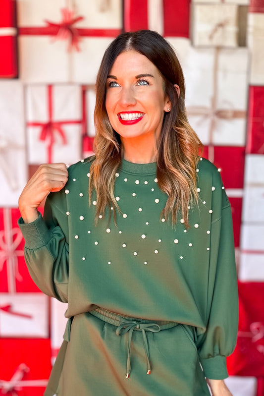SSYS Pearl Scuba Sweatshirt In Hunter