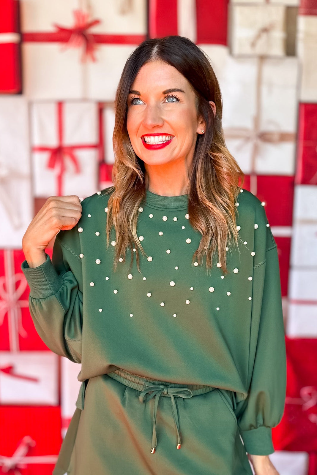 SSYS Pearl Scuba Sweatshirt In Hunter