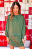 SSYS Pearl Scuba Sweatshirt In Hunter