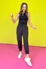 SSYS Tyler Diamond Quilted Black Joggers *FINAL SALE*