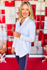 SSYS White Honeycomb Long Sleeve Frill V Neck Active Top